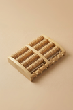 Træ-Fodmassager – Bambus Reflexology Roller | Velour